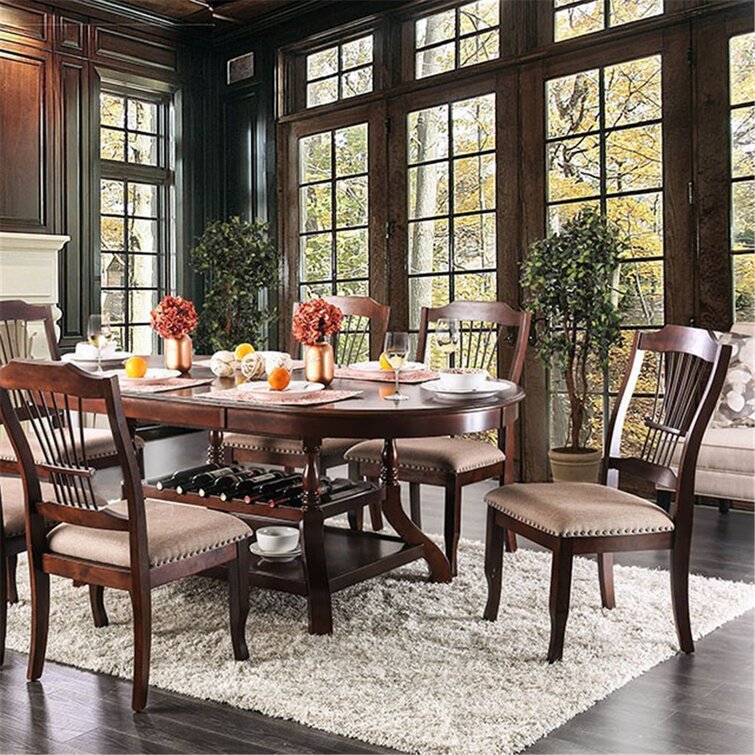 Round dining table set best sale with leaf